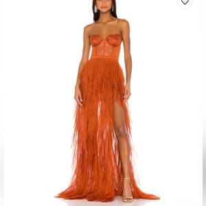 For love and lemons bustier gown - worn once, great condition